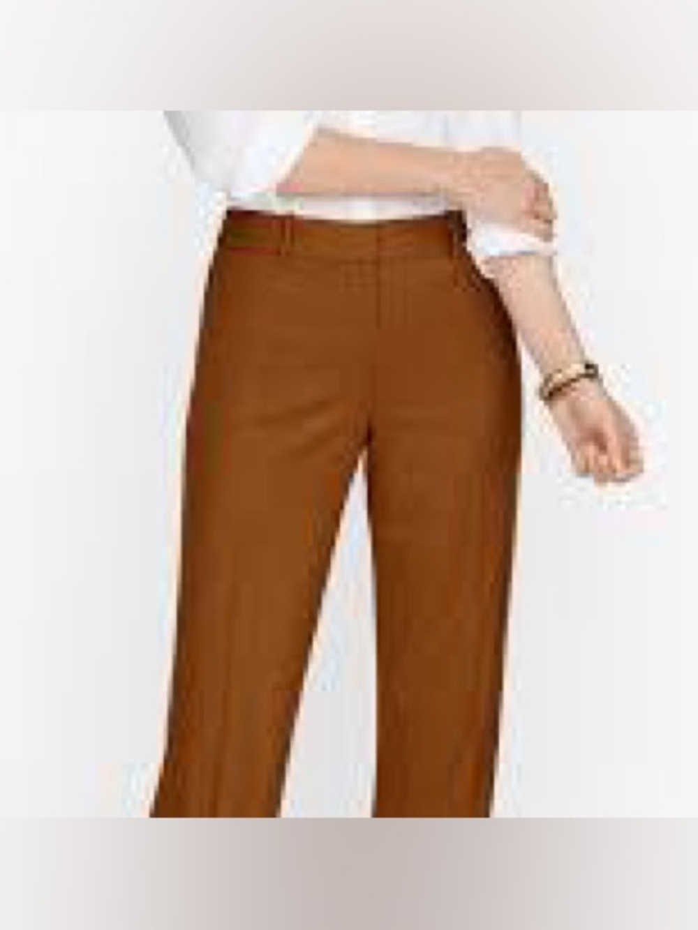Talbots Italian Luxe brown Flannel Windsor Pants size 10